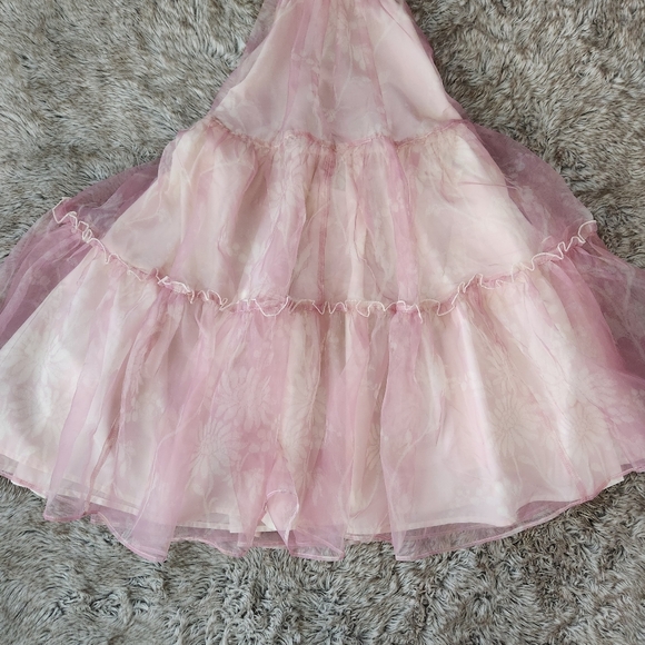 Free People Sweet Serenade Mini Dress Bubblegum Combo Pink Women's Size Medium - Picture 6 of 15